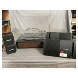 (3) Bose Speakers, No Name Turntable