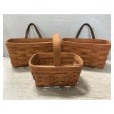 (3) Longaberger Baskets