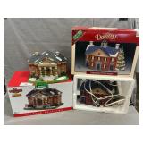 Christmas Village Porcelain Lighted School,
