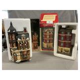 Christmas Village Porcelain Coffee Shop & House