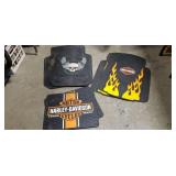 (3) Sets Of Two Harley Davidson Floor Mats