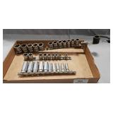 Assorted Snap-On Sockets (Metric / 3/8" & 1/2"