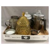 Vintage Percolators, Amber Covered Dish