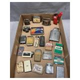 Lot Of Assorted Lighters, Cigarette Case & More