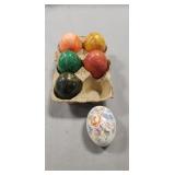 (5) Marble Eggs & (1) Additional Ceramic Egg