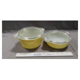 (2) Pyrex Casserole Dishes w/ Glass Lids