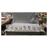 (9) Walt Disney World Collector Glasses