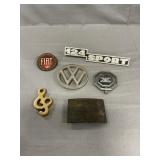 Car Emblems, Belt Buckle, Brass Treble Clef