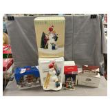 Dept. 56 Snowman, Village Sign, Asst. Accessories