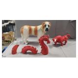 Tray Of Assorted Ceramic Figurines