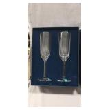 Set Of Four Tiffany & Co. Champagne Flutes