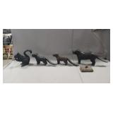 (4) Cast Iron Nutcrackers