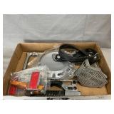 Tray Lot Of Harley Davidson Parts, License Plate