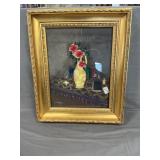 Artwork Signed G. Clater In Gilt Frame