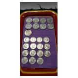 (9) Assorted Eisenhower One Dollar Coins & (15)