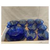 Lot Of Hazel Atlas Cobal Glassware