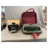 Vintage Royal  Portable Typewriter, Polaroid Land