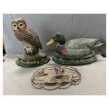 Wright Studios Cast Iron Doorstops, Trivet