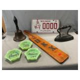 Lo With Jadeite Souvenir Ashtrays, Fraternity