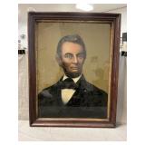 Abraham Lincoln Reverse Glass Portrait