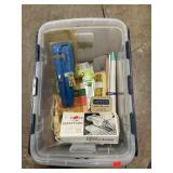 Tote With Sewing, Knitting Supplies