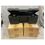 Pair Of New Plastic Storage Boxes