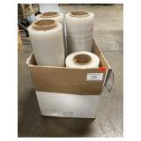 (4) Rolls Of Cellophane Wrap