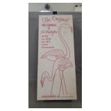 (2) Plastic Pink Flamingos (New In Box/Factory