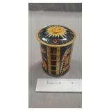 (1) Vintage Metal Coin Bank (3.5" Tall)
