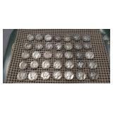 (35) Assorted Silver Mercury Dimes