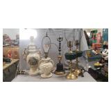 (5) Assorted Electric Table Lamps