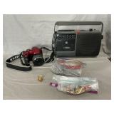 Tray Lot With Fuji Digital Camera, GE