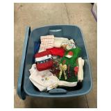 Tote Full Of Assorted Linens, Some Unused