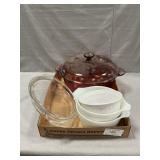 Corning Visions Casserole, Small Pyrex Bowls,