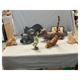Ceramic Dogs, Cat Figures, Shelf Sitters,