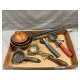 Copper Ladles, Vintage Ice Cream Scoops
