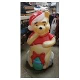 (1) Christmas "Winnie The Pooh" Blow Mold (33"