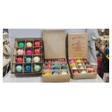 Tray Of Assorted Vintage Christmas Balls