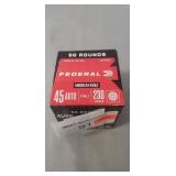 (50) Rounds 45 Automatic Ammo (Factory Sealed)