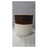 (1) Vintage Stoneware Crock (7.5" Tall)