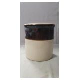 (1) Vintage Stoneware Crock (8" Tall)