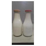(2) Milk Bottles (Chas. A. Hoak