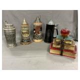 Cast Iron Doorstop, Assorted Steins
