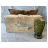 (8) Pc. Indiana Glass Footed Tumbler Set In