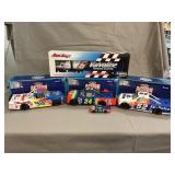 (3) LE Di-Cast NASCAR Banks, Valvoline Hauler