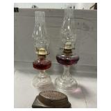 Asbestos Sad Iron, Oil Lamps