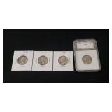 (4) Silver Quarters (1932-P, 1934-P, 1954-P &