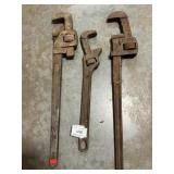 (3) Pipe Wrenches