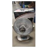 Optinus 14" Oscillating Radiant Dish Heater w/