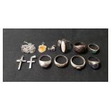 Tray Of Assorted Sterling Silver/925 Jewelry